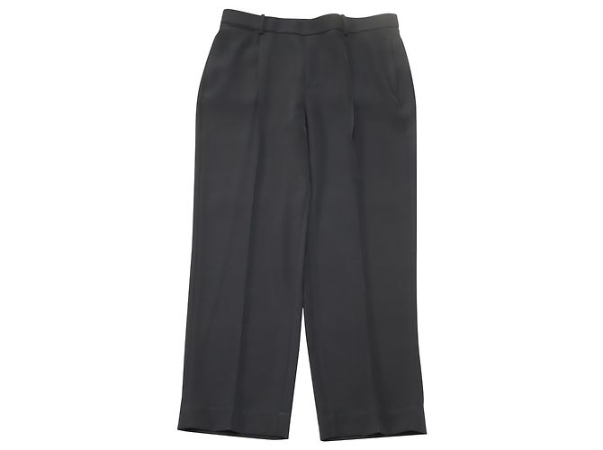 Vince Pleat Culottes in Black Polyester