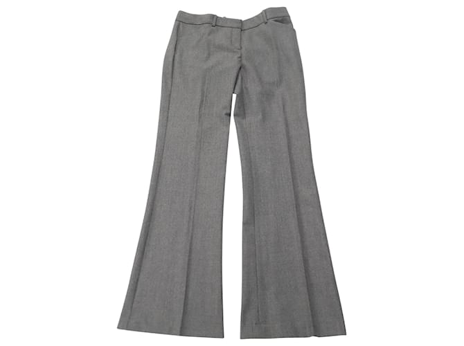 Pantalon large Theory en laine feutrée grise  ref.477958