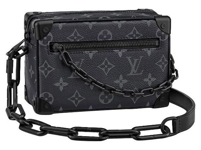 Louis Vuitton Monogram Eclipse Mini Baú Macio Cinza
