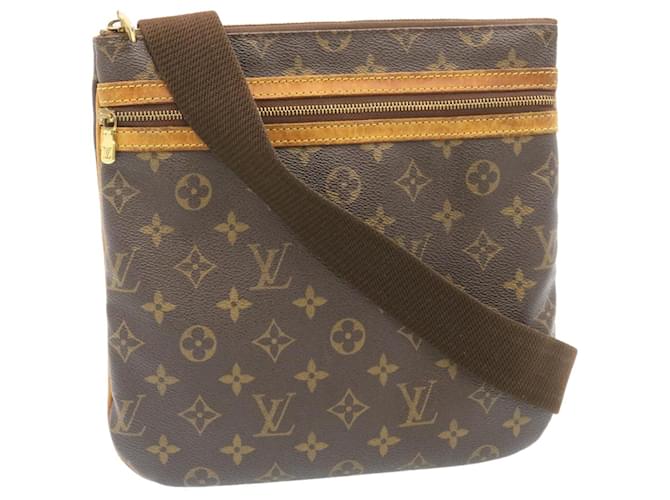 Auth Louis Vuitton Monogram Pochette Bosphore Shoulder Bag M40044