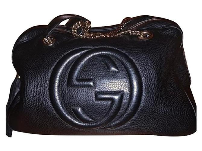 Gucci Handtaschen Schwarz Leder  ref.479104