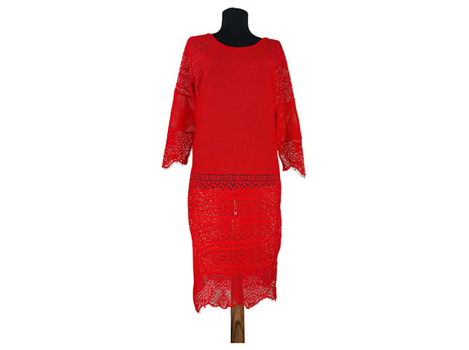 Liu.Jo Dresses Red Polyester Elastane  ref.479205