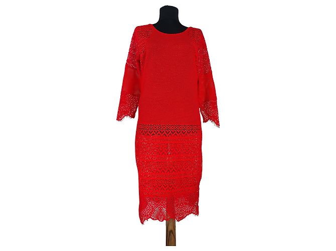 Liu.Jo Spitzenkleid Rot
