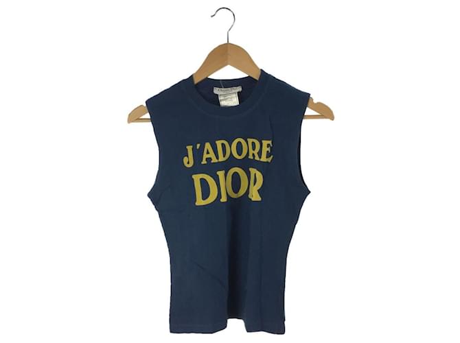 Christian Dior T-shirt / 38 / cotton / BLU / OLD print T-shirt