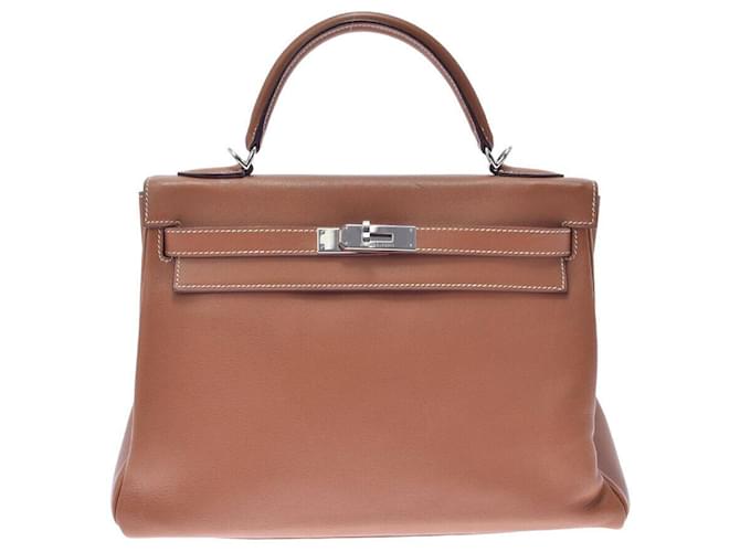 Hermès hermes kelly Brown Leather  ref.479525