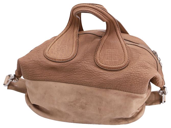 Nightingale Givenchy Cartable Rossignol Medium en Cuir Beige