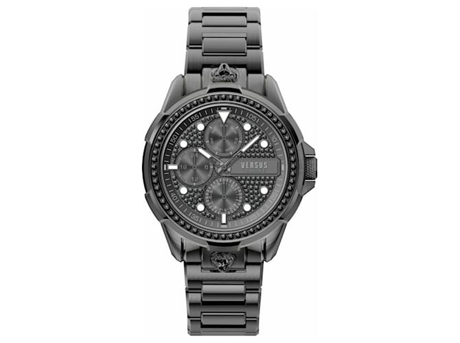 Autre Marque Versus Versace 6e Arrondissement Cr Bracelet Watch Grey  ref.479570