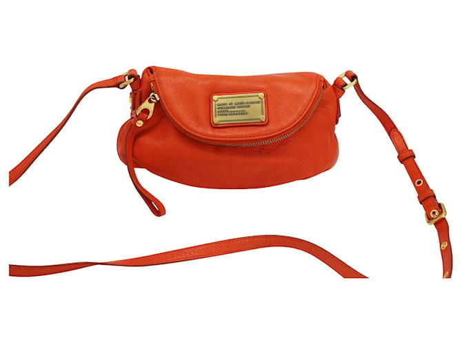 Marc by Marc Jacobs Red Leather Classic Q Wristlet Clutch