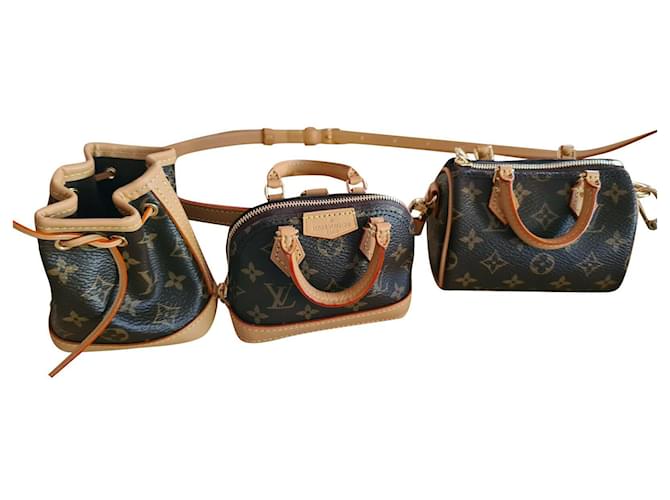 Louis Vuitton Ebene Monogram Coated Canvas Trio Mini Icones Gold Hardware  Available For Immediate Sale At Sotheby's