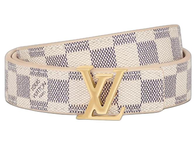 Louis Vuitton Iconique LV 20ceinture réversible mm Cuir Beige  ref.479808