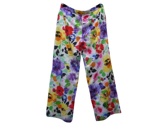 Ralph Lauren weite Hose mehrfarbig Polyester Mehrfarben