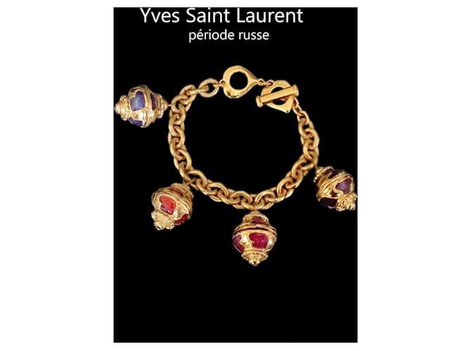Yves Saint Laurent Bracciali Multicolore Metallo  ref.480033
