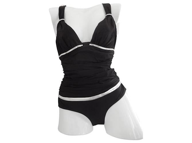 La Perla Black swimming costume 85 C Lycra  ref.480045