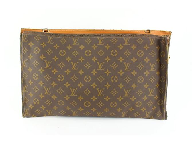 Louis Vuitton Bolsa de inserção de bolsa de vestuário vintage rara com monograma 6lz1209 Couro  ref.480109