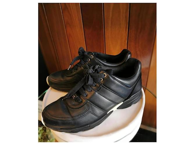 Chanel sneakers Black  ref.480141