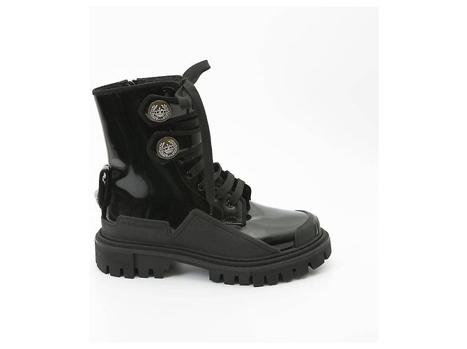 Bottes En Fourrure DOLCE & GABBANA - Taille 38/39 - Marron - Occasion - Authentique - Très Bon état