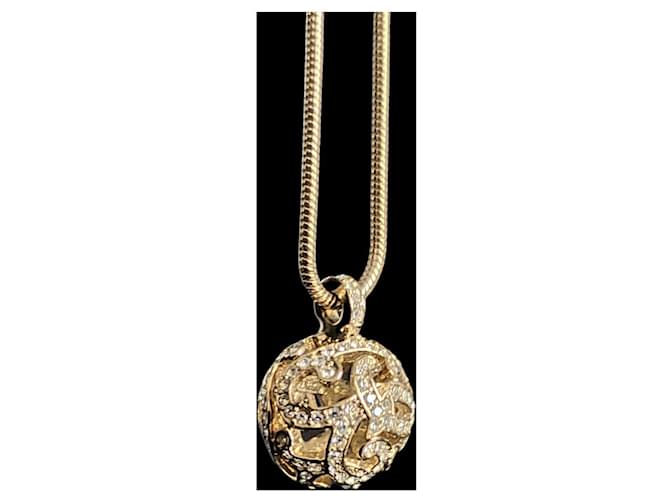 Christian Dior Necklaces Golden Metal  ref.480393