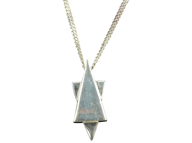 Gucci Star of David Pendant Necklace - Sterling Silver Pendant Necklace,  Necklaces - GUC1255943 | The RealReal