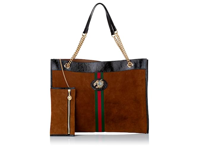 gucci tote suede