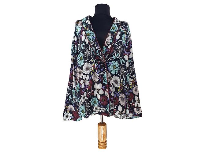 Autre Marque Camicetta floreale Sand in viscosa Multicolore