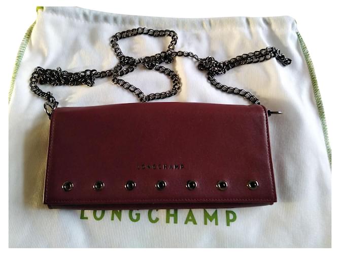 Longchamp Pariser Felsen Bordeaux Leder Joli Closet