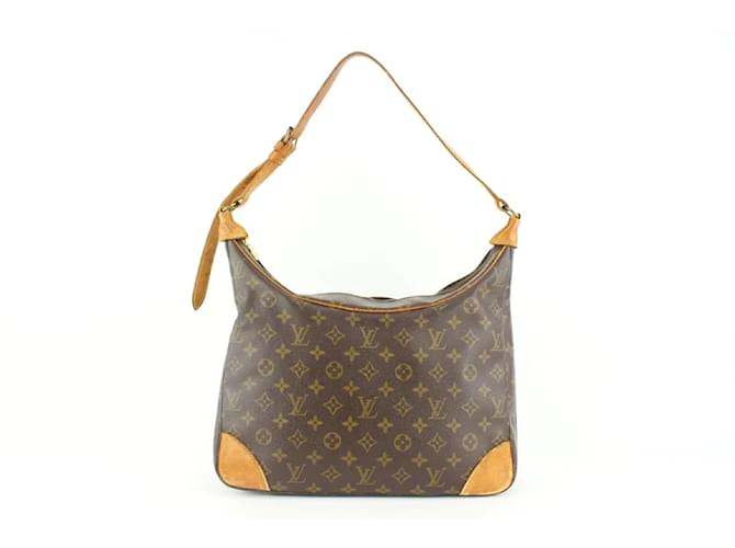 Louis Vuitton Discontinued Monogram Boulogne Zip Hobo Bag Leather  ref.480648