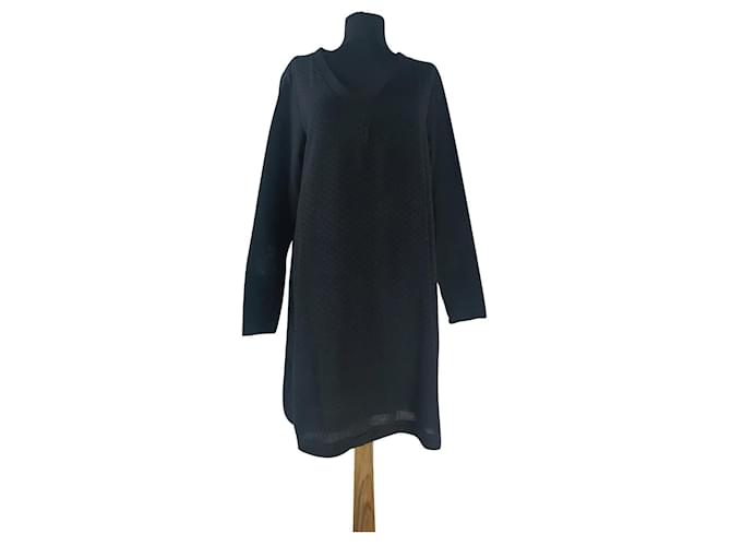 Cecilie Copenhagen Robes Coton Noir  ref.480655