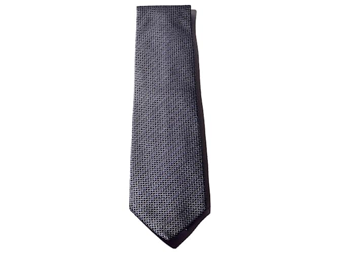 Hermès BLUE HERMES NECKTIE Silk  ref.481070