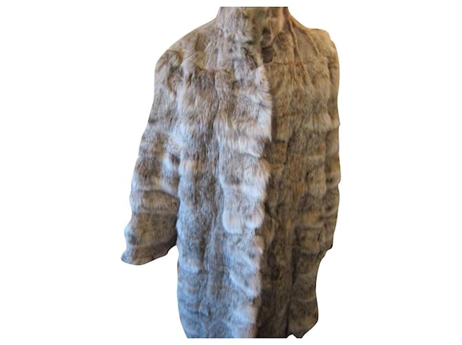 Autre Marque manteau en lynx Fourrure Beige  ref.481214