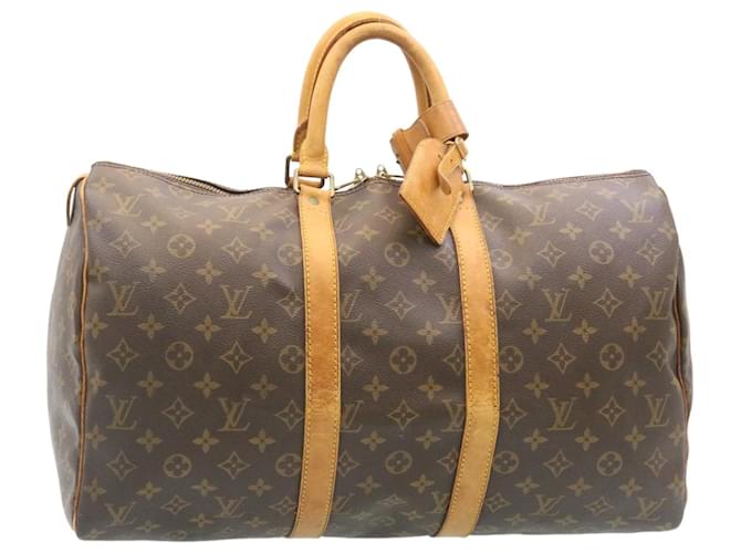Louis Vuitton Keepall 45 Brown Cloth  ref.481467