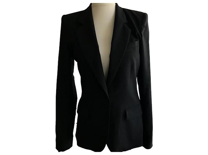 Barbara Bui Very nice black jacket Wool  ref.481484