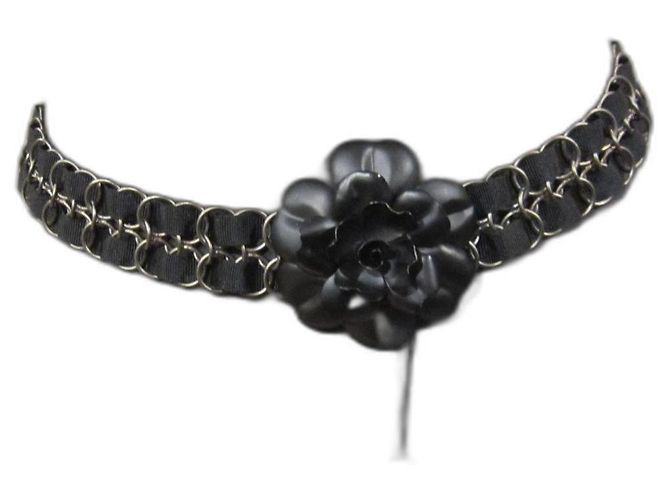 Chanel CAMELIA Nero Metallo