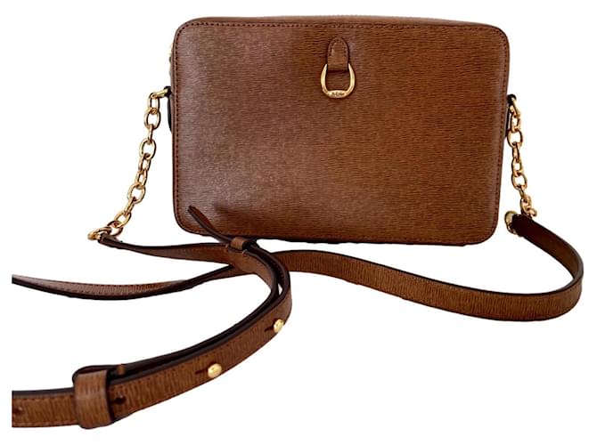 lauren bag , Ralph Lauren Cognac Leather  ref.481520