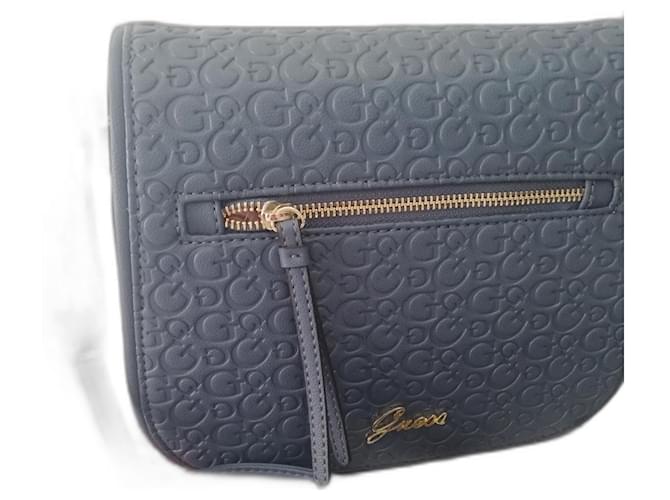 Guess Handbags Blue Leather  ref.481528