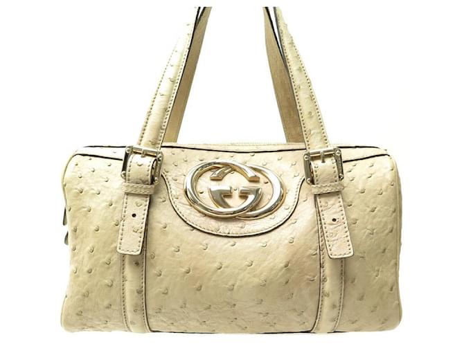 Gucci, Bags, Metallic Gold Gucci Boston Bag 0 Authentic