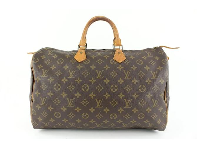 Louis Vuitton Grande monogramma Speedy 40 Boston Bag Pelle  ref.481735