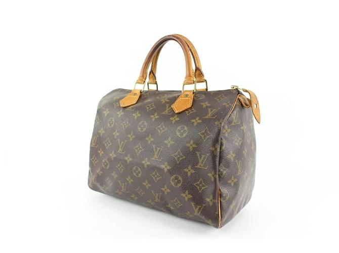Louis Vuitton Small Monogram Speedy 25 Boston Bag Leather  ref.481737