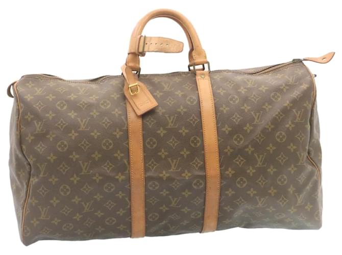 Louis Vuitton Monogram Keepall 55 Boston Bag Vintage M41424 LV Auth ai306 Cloth  ref.482370