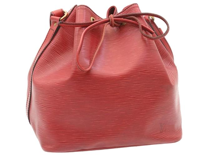 LOUIS VUITTON Epi Petit Noe Shoulder Bag Red M44107 LV Auth lt153 Leather  ref.482420