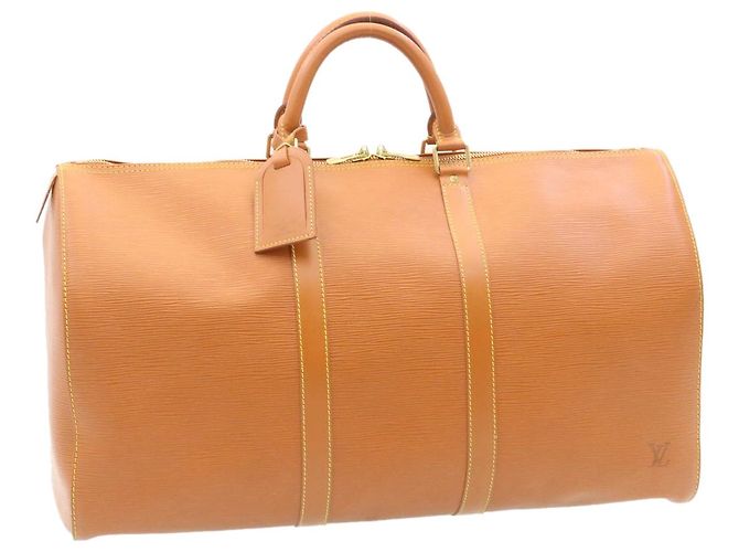 Louis Vuitton Epi Keepall 50 Borsa Boston Marrone M42968 LV Aut pt167