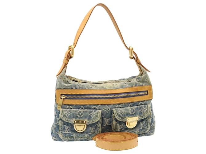 LOUIS VUITTON LOUIS VUITTON Buggy PM Shoulder bag M95049 Monogram denim  Blue Used Vintage LV M95049