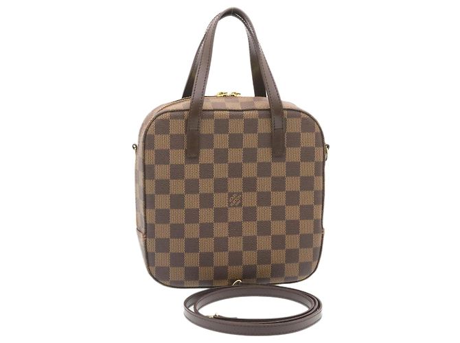 LOUIS VUITTON Damier Ebene Spontini Sac à main SP Commander N48021 LV Auth knn072 Damier ebène