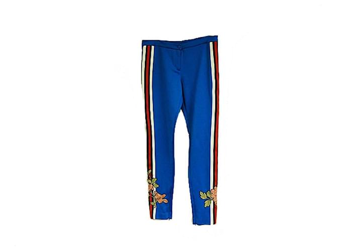 Used] Gucci Embroidered Stilup Pants 473357 Leggings Ladies M Size