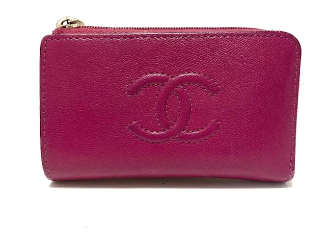 Chanel wallet Purple Leather ref.483180 - Joli Closet