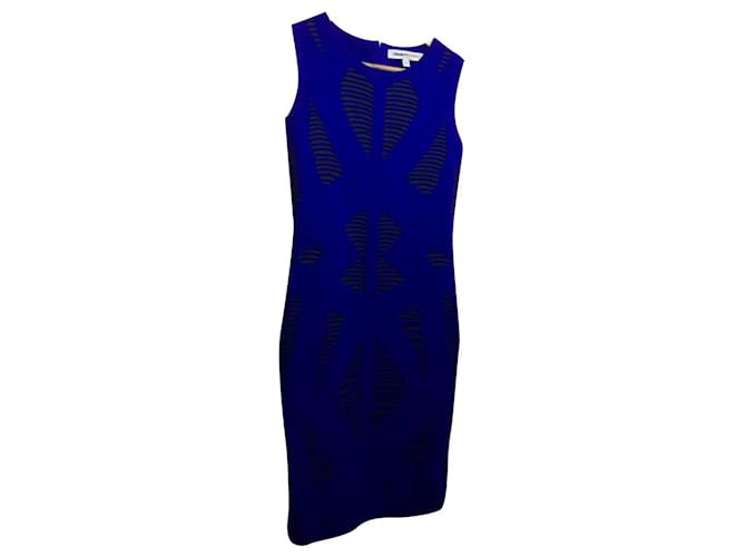 Clements Ribeiro Bodycon dress with cut outs Dark purple Viscose  ref.483365