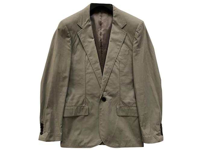 Lanvin Cotton blazer jacket Light green  ref.483429
