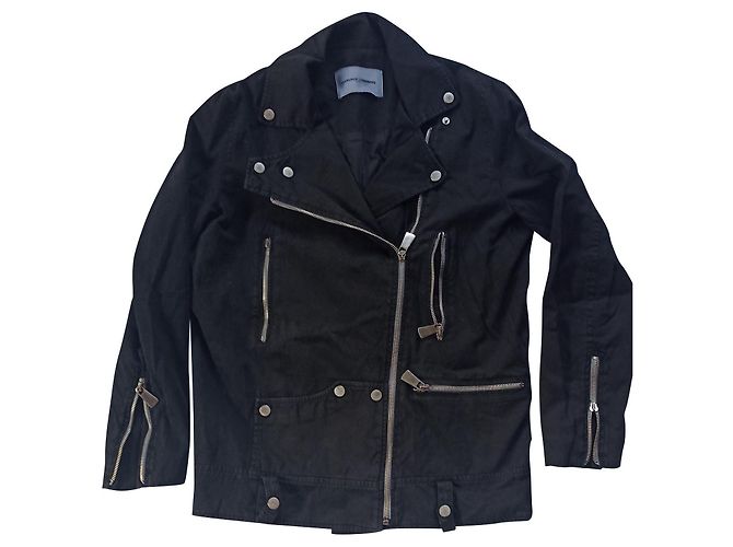 Giacca Margaux Lonnberg in cotone nero stile denim