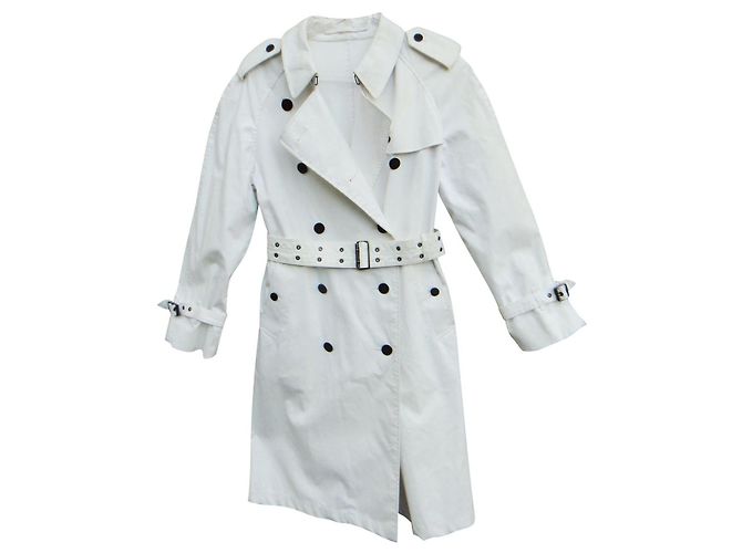 Gabardina Burberry para mujer 38 Blanco