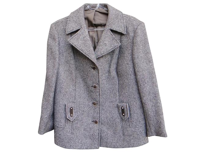 Autre Marque chaqueta vintage Pauw Amsterdam t 46 Castaño Tweed  ref.483538