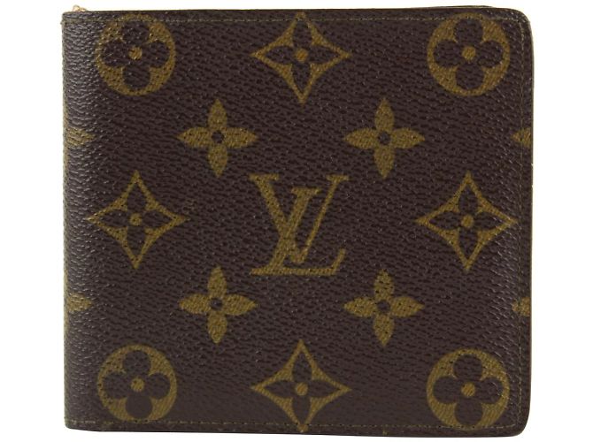 Louis Vuitton Monogram Slender Multiple Marco Florin Men's Bifold Wallet 3l14